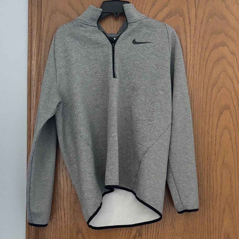 Nike Heather Gray Half-Zip Sweatshirt